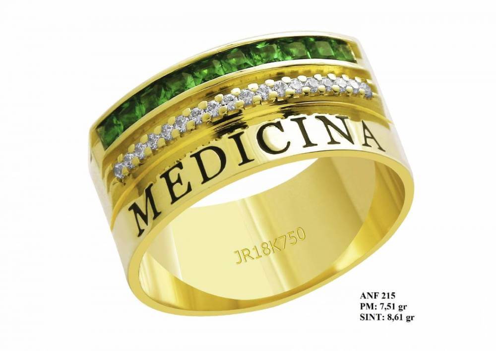 anel de médico masculino