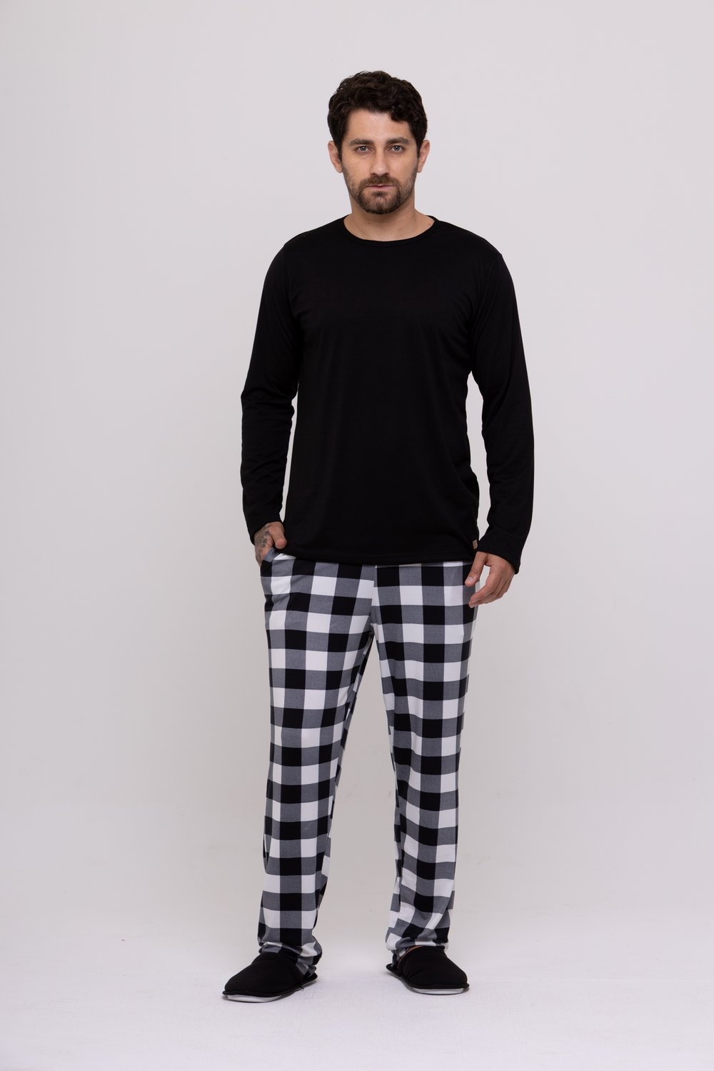 calça pijama masculina estampada
