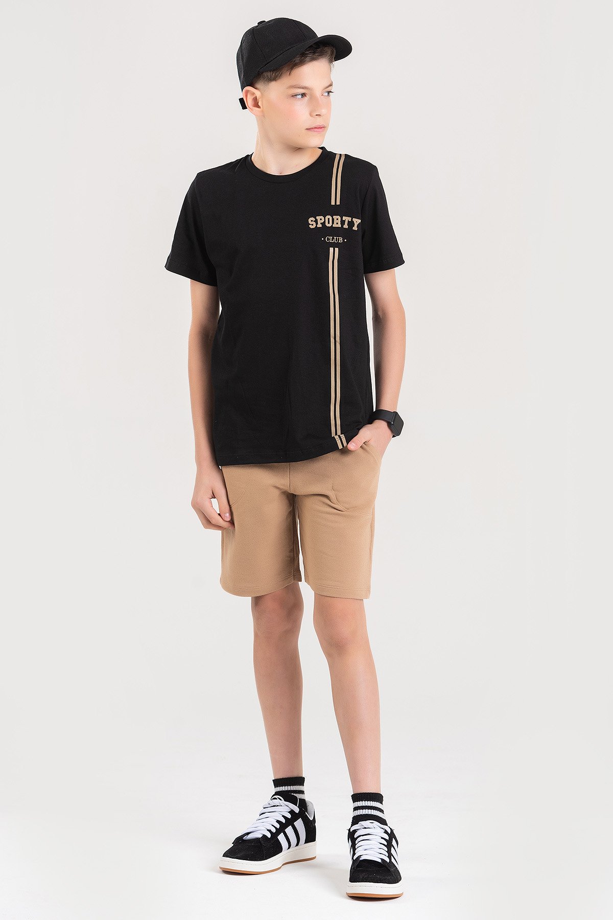 kit camiseta e short masculino