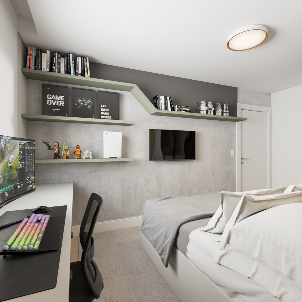 quarto masculino pequeno