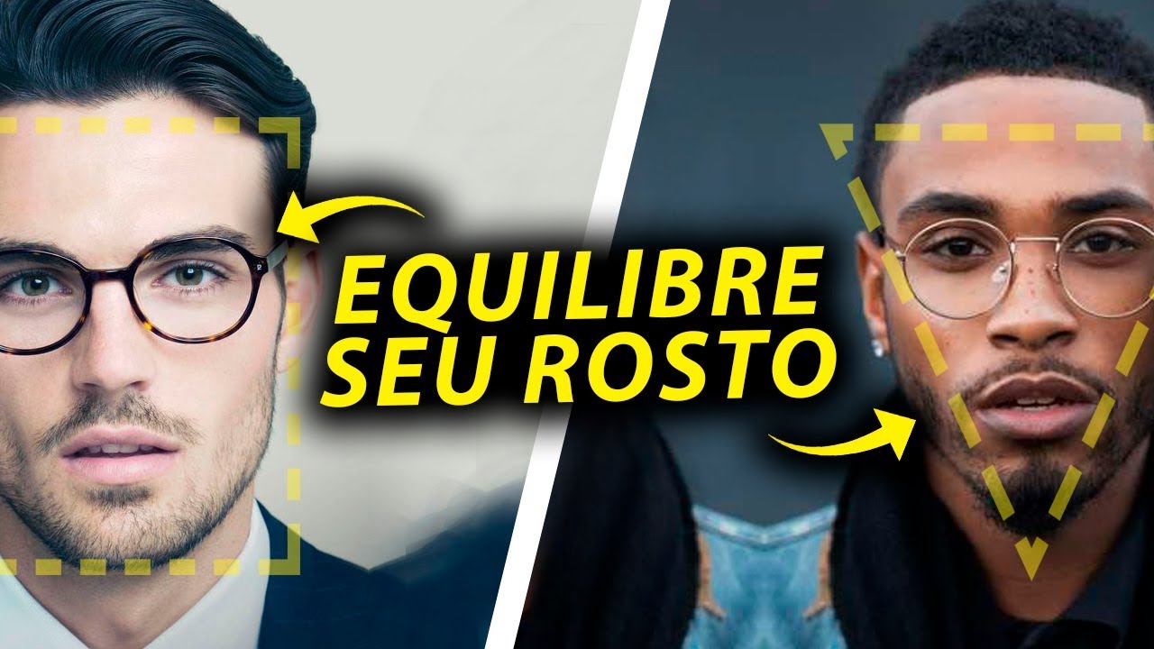 armação que equilibra o rosto