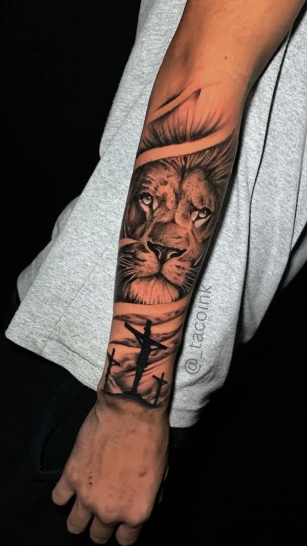 tatuagem de braço para homem