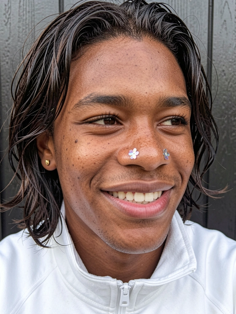 Cabelo masculino com ondas suaves 2A ao vento, textura quase lisa e movimento natural.