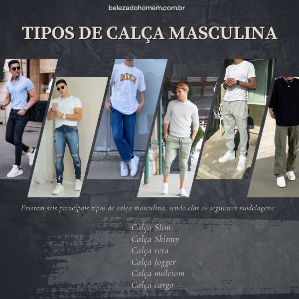 calça social masculina confortável
