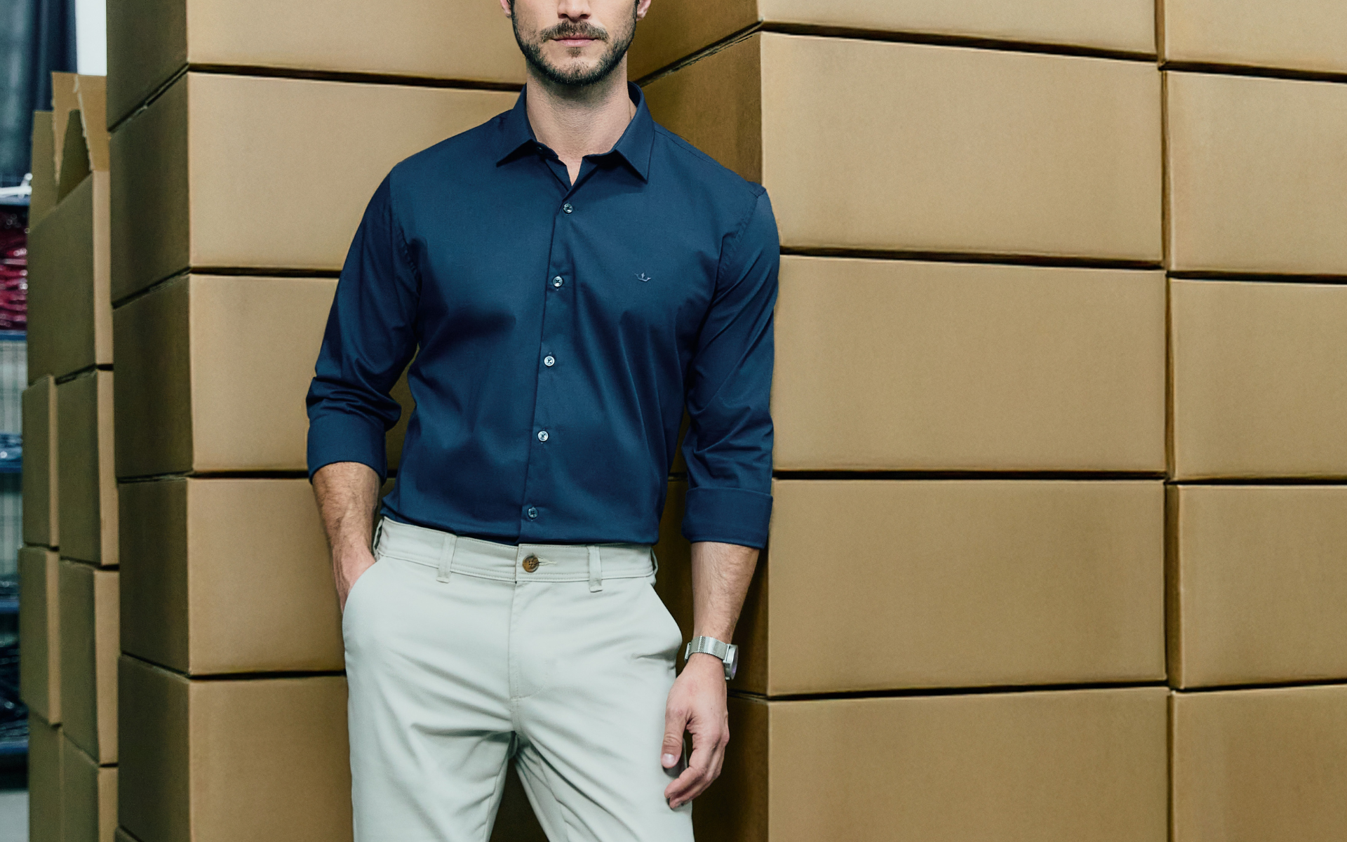 traje casual elegante masculino