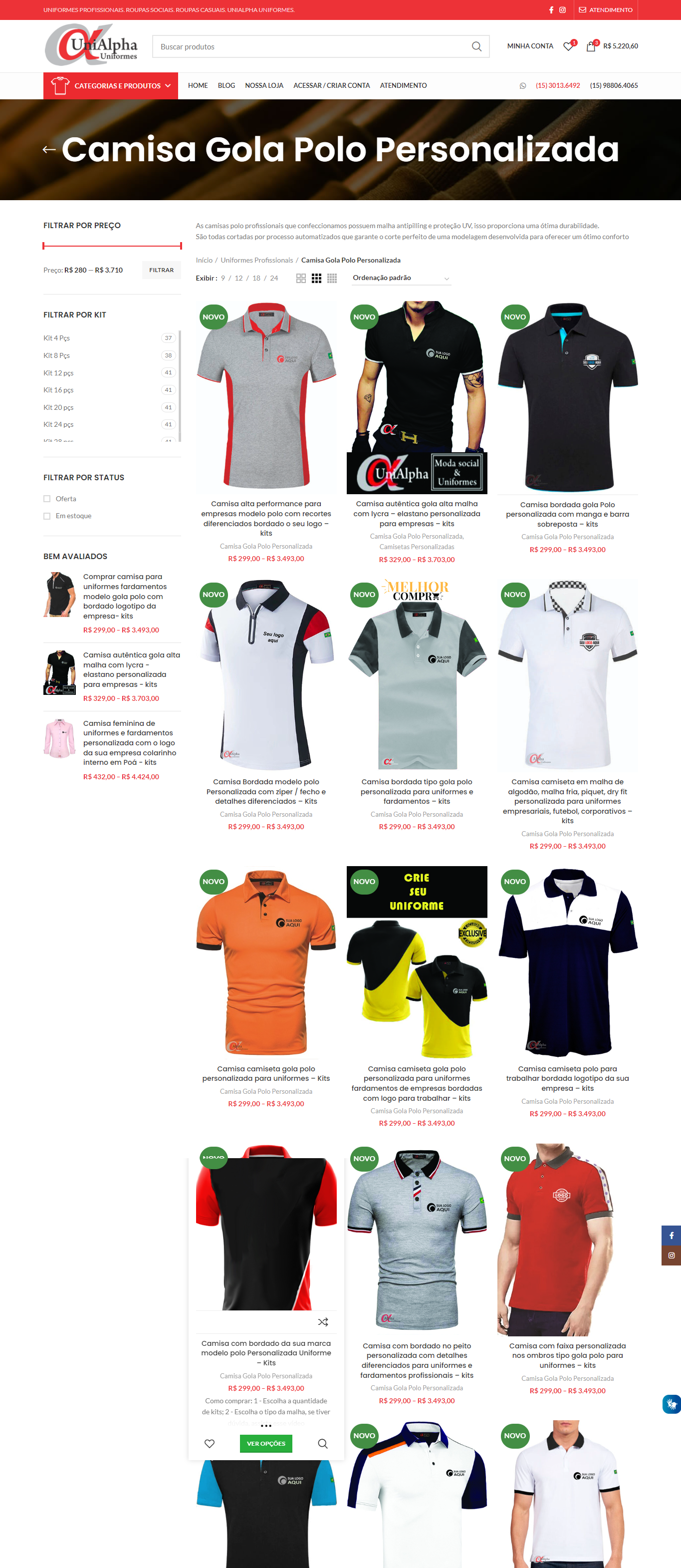 uniforme bonito masculino